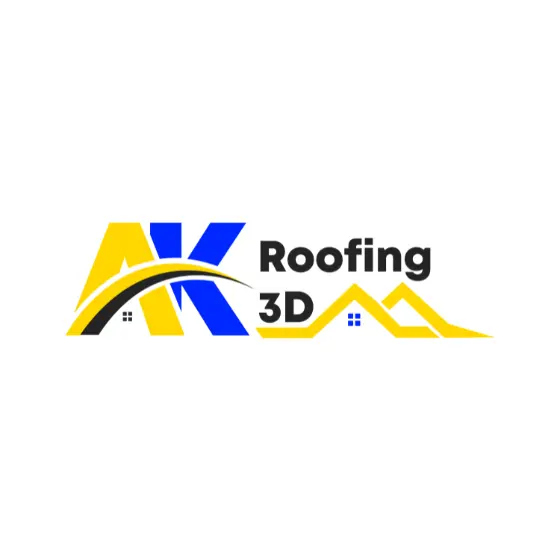 ak roofing 3d logo